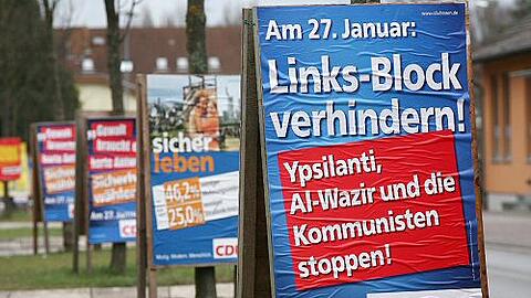 Das umstrittene Plakat der CDU in Hessen