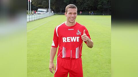 Viele Jahre ein gewohntes Bild: Lukas Podolski im Trikot des 1. FC Köln.