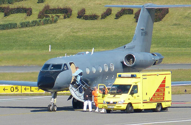 Am 27. August war der Ebola-Patient mit dem Flugzeug vom Typ Gulfstream III in Hamburg gelandet. Daraufhin wurde er ins Universitätsklinikum Eppendorf gebracht.