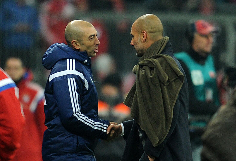 Handshake zwischen Roberto di Matteo und Pep Guardiola!