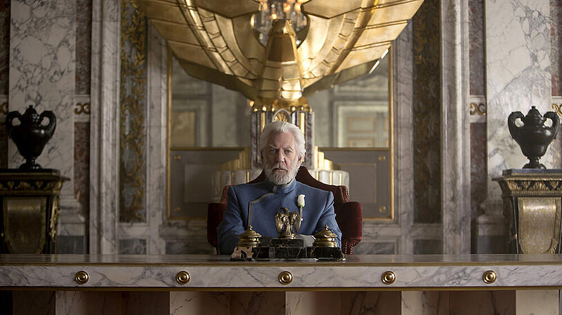 Donald Sutherland als Coriolanus Snow in "Die Tribute von Panem - Mockingjay Teil 1".