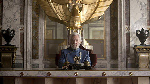 Donald Sutherland als Coriolanus Snow in "Die Tribute von Panem - Mockingjay Teil 1".