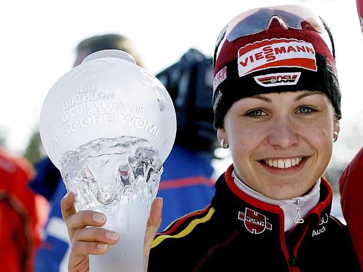 Gewann letzte Saison den Gesamt-Weltcup im Biathlon: Magdalena Neuner.