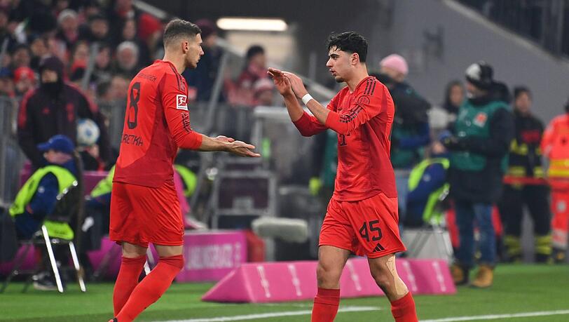 Wer darf neben Kimmich ran? Goretzka (l.) und Pavlovic.