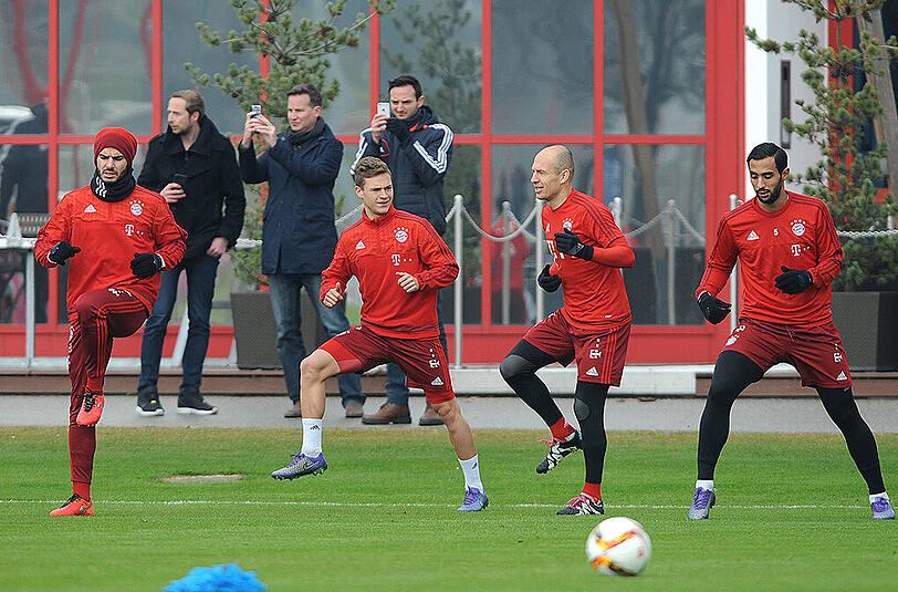 Weitere Bilder vom öffentlichen Bayern-Training am Dienstag.