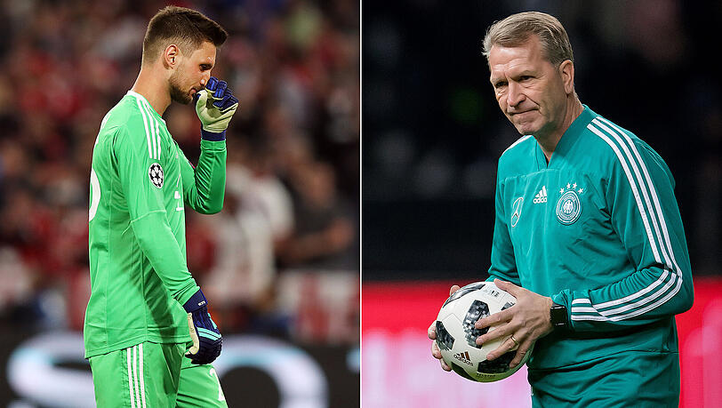 Bundes-Torwarttrainer Andreas Köpke (links) über Sven Ulreich: "Das Bayern-Ausscheiden wird man immer mit ihm verbinden." Bundes-Torwarttrainer Andreas Köpke (links) über Sven Ulreich: "Das Bayern-Ausscheiden wird man immer mit ihm verbinden."