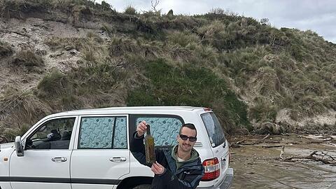 Die Flaschenpost hat etwa 15.000 Kilometer zur&uuml;ckgelegt.