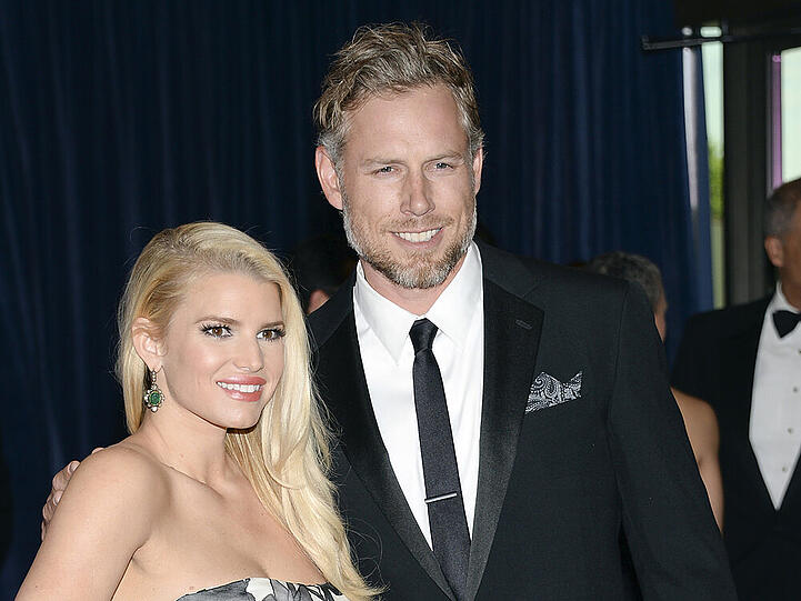 Jessica Simpson mit ihrem Ehemann Eric Johnson