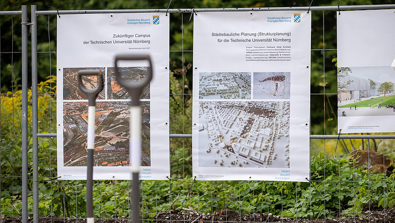 Ein Grundstück in Nürnberg für die TU, auf dem heuer im August der Spatenstich erfolgte.
