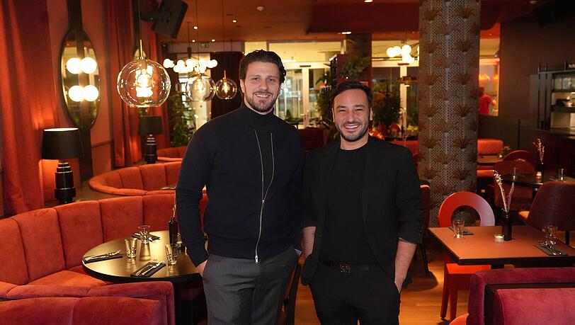 Quentin`s mit den Chefs Rocky Rockmann (v.l.) und Mentor Ramadani.