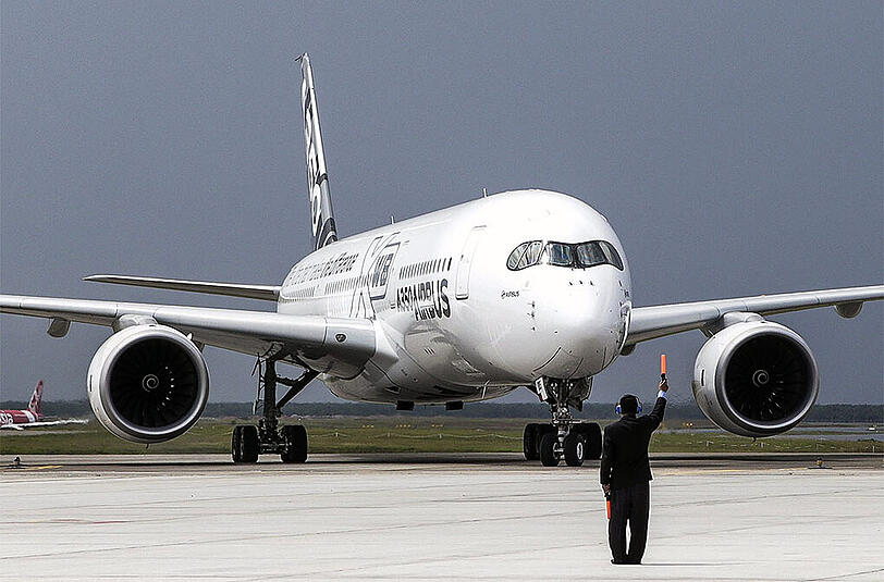 Die A350-Jets werden am Firmensitz in Toulouse zusammengebaut.