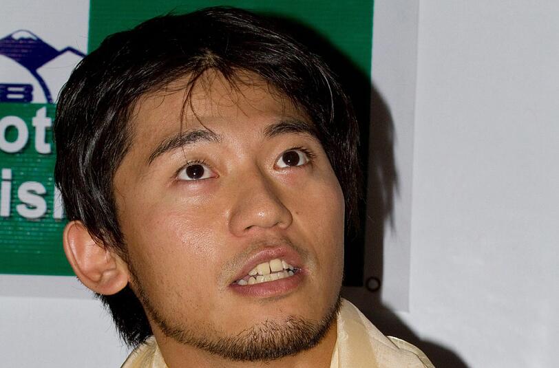 Nobukazu Kuriki steht wohl kurz vor der Besteigung des Everest.