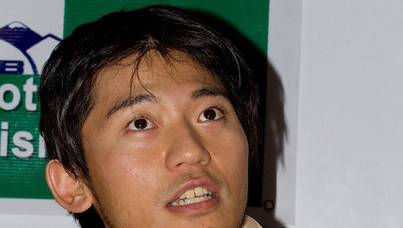 Nobukazu Kuriki steht wohl kurz vor der Besteigung des Everest. Nobukazu Kuriki steht wohl kurz vor der Besteigung des Everest.