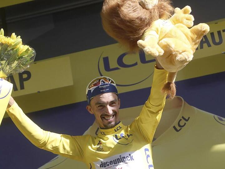 Fährt in Gelb in die Alpen: Julian Alaphilippe.
