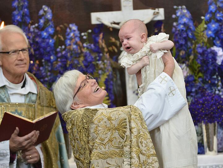 Am Sonntag wurde der kleine Schweden-Prinz Nicolas getauft