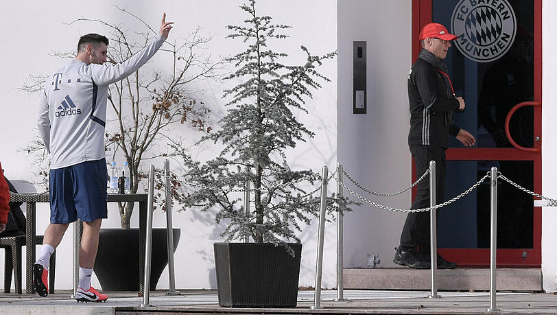 Niklas Süle nach absolvierter Laufeinheit auf dem Trainingsgelände an der Säbener Straße. Niklas Süle nach absolvierter Laufeinheit auf dem Trainingsgelände an der Säbener Straße.