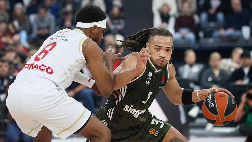 Einmal mehr stark unterm Korb: Bayern-Star Carsen Edwards. Einmal mehr stark unterm Korb: Bayern-Star Carsen Edwards.