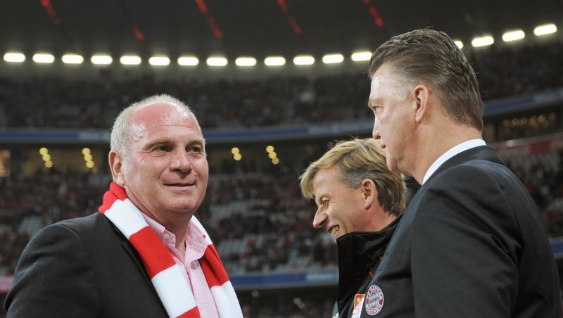Uli Hoeneß und Louis van Gaal. Uli Hoeneß und Louis van Gaal.