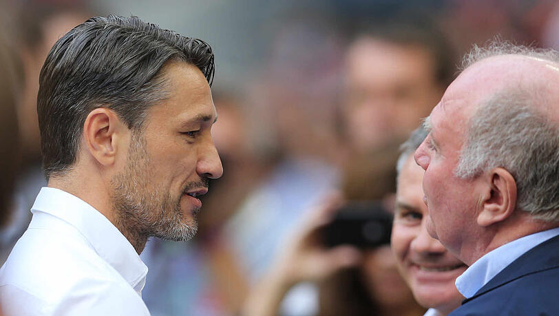 Präsident und Trainer des FC Bayern: Uli Hoeneß (r.) und Niko Kovac.