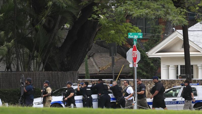 Bei dem Einsatz in Diamond Head auf Hawaii sind unter anderem zwei Polizisten getötet worden. Bei dem Einsatz in Diamond Head auf Hawaii sind unter anderem zwei Polizisten getötet worden.