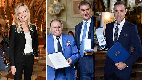 Nina Ruge, Fritz Wepper, Kai Pflaume: Stolze Träger des bayerischen Verdienstordens.