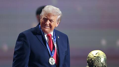 Wird Donald Trump beim Finale das erste Mal diese WM im Stadion sein?