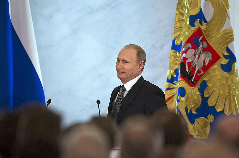 "Jeglicher Druck auf Moskau sei zwecklos" - Diese und weitere Aussagen äußerte Putin in Richtung Westen.