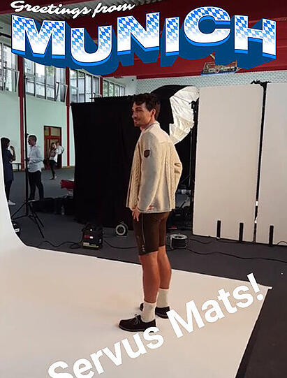 Enstpannt beim Foto-Shooting: Mats Hummels.
