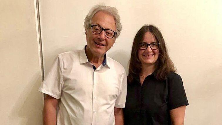 Die Stadträte Kathrin Abele und Marian Offman