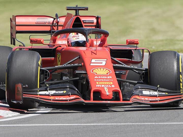 Ferrari-Pilot Sebastian Vettel fuhr beim Training im Kanada auf Platz zwei.