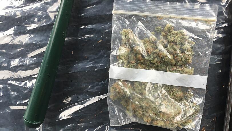 Das von der Bundespolizei sichergestellte Marihuana.