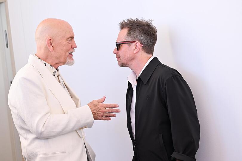 John Malkovich und Sam Rockwell in Venedig.