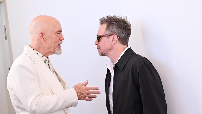 John Malkovich und Sam Rockwell in Venedig.