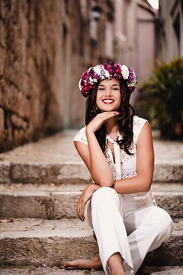 Auf der Modelreise in Kroatien holte sich Sophia ihr Finalticket bereits mit einer Wildcard.