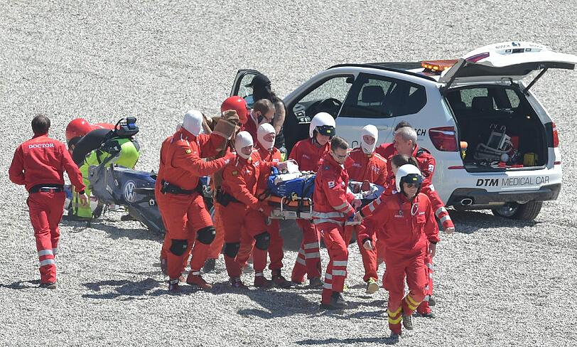 Mit schwersten Verletzungen kam der chinesische Rennfahrer ins Krankenhaus.