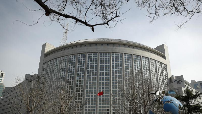 Das Gebäude des Außenministeriums in Peking. Die EU hat zum ersten Mal seit mehr als drei Jahrzehnten wieder Sanktionen gegen China wegen Verletzungen der Menschenrechte verhängt.