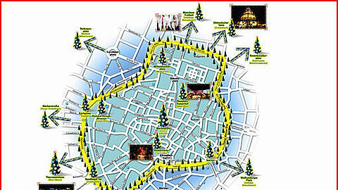 Es weihnachtet vielerorts in München. Für die AZ hat Grafiker Peter Diehl eine Auswahl der Märkte in Szene gesetzt.