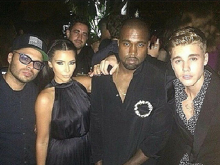 Justin Bieber feierte mit Kim Kardashian und Kanye West - aber ohne Orlando Bloom