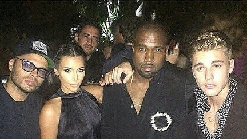 Justin Bieber feierte mit Kim Kardashian und Kanye West - aber ohne Orlando Bloom Justin Bieber feierte mit Kim Kardashian und Kanye West - aber ohne Orlando Bloom