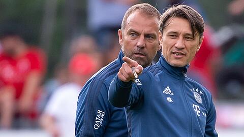 Der Neue und der Alte: Hansi Flick (l.)  und der mittlerweile entlassene Bayern-Trainer Niko Kovac.