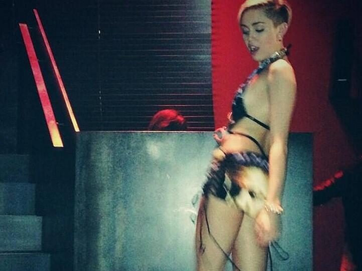 Miley Cyrus bei ihrem Auftritt in Amsterdam