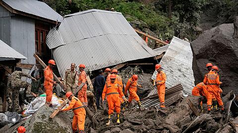 Sturzfluten trafen das Dorf Chositi.