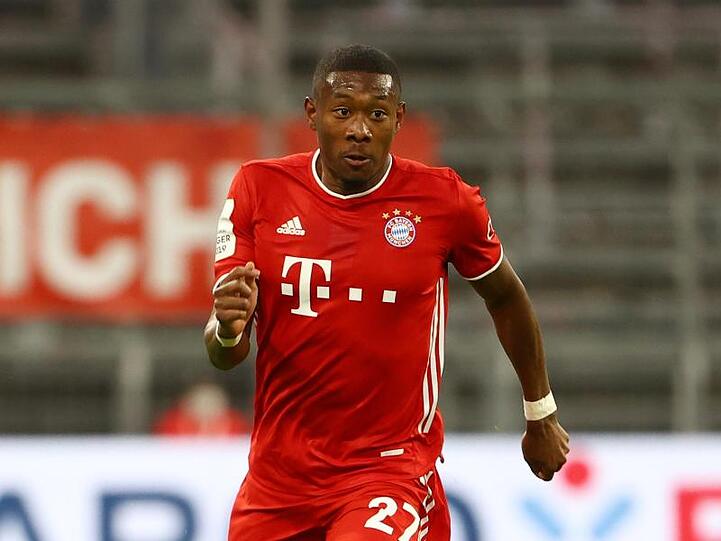 David Alaba in Aktion. Foto: Kai Pfaffenbach/Reuters/Pool/dpa/Archivbild