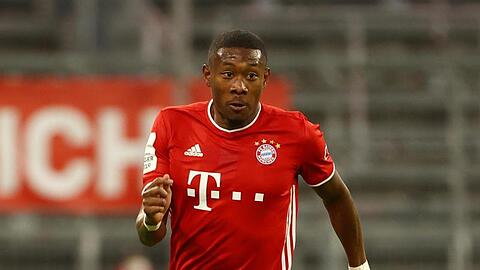 David Alaba in Aktion. Foto: Kai Pfaffenbach/Reuters/Pool/dpa/Archivbild