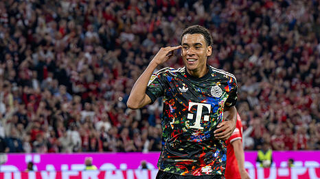Traf im Sondertrikot zum 1:0 f&uuml;r den FC Bayern gegen Union Berlin: Jamal Musiala.
