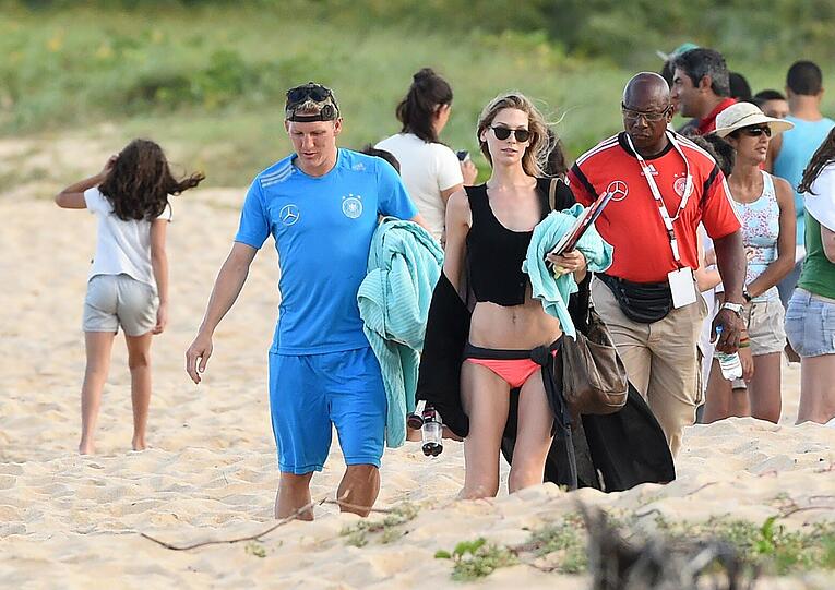 Bastian Schweinsteiger und Freundin Sarah Brandner in Brasilien.