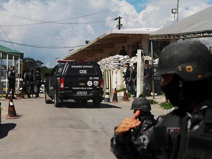 Anisio Jobim Gefängnis: Bei Unruhen in dieser Haftanstalt in Manaus sind mindestens 15 Menschen ums Leben gekommen.