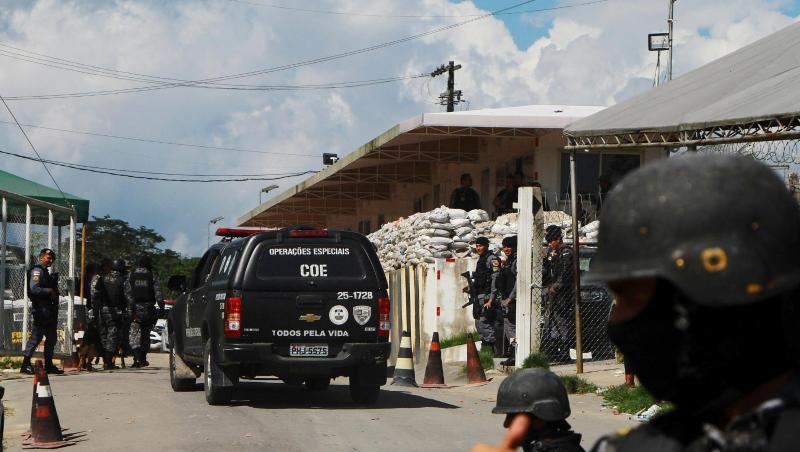 Anisio Jobim Gefängnis: Bei Unruhen in dieser Haftanstalt in Manaus sind mindestens 15 Menschen ums Leben gekommen. Anisio Jobim Gefängnis: Bei Unruhen in dieser Haftanstalt in Manaus sind mindestens 15 Menschen ums Leben gekommen.