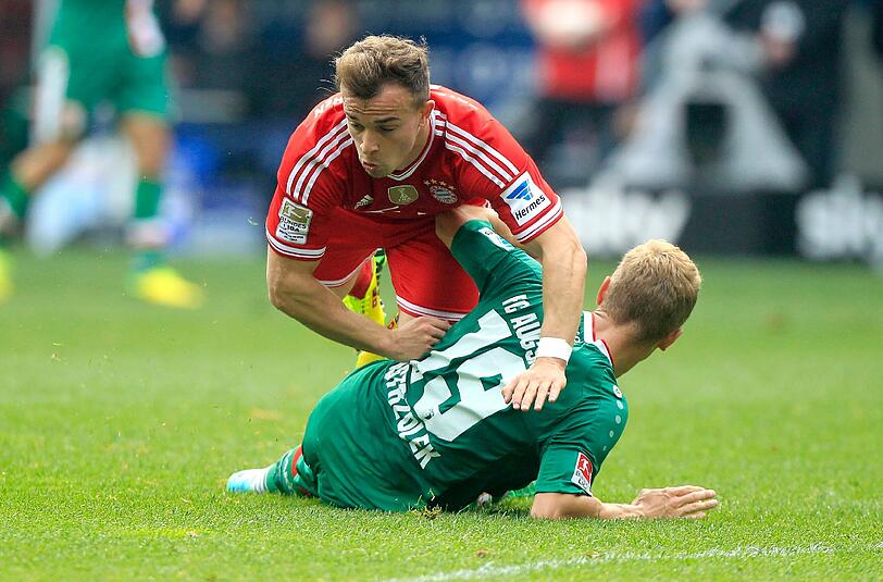 Xherdan Shaqiri verletzte sich beim Spiel gegen den FC Augsburg.