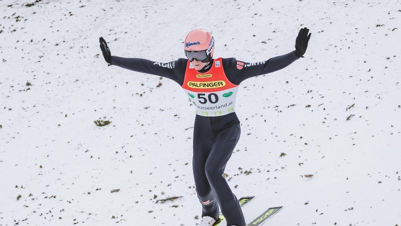 Karl Geiger gewann den Weltcup in Rasnov. Karl Geiger gewann den Weltcup in Rasnov.
